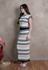 HINARI Knitted Pattern Sleeveless Blouse