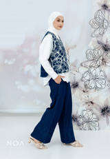 NOA X KUSUMANGGI - MINAE Embroidery Straight Pants