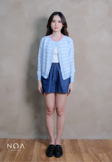 UME Basic Stripes Knitted Cardigan
