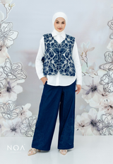 NOA X KUSUMANGGI - MINAE Embroidery Straight Pants