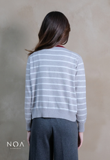 UME Basic Stripes Knitted Cardigan