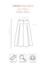 ARISA H-Line Maxi Skirt - Cream