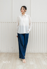 NOA X KUSUMANGGI - MINAE Embroidery Straight Pants
