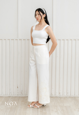 NOA X KUSUMANGGI - MINAE Embroidery Straight Pants