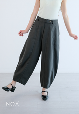 SAZUKI Denim & Finewool Barrel Pants