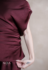 RITSU Sateen Off Shoulder Sleeveless Blouse