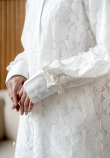 NOA X DHATU AKARI Lace Shirt Dress