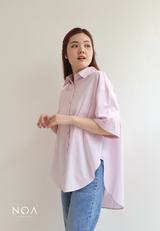 TOSHIO Poplin Basic Shirt - Light Pink