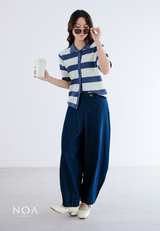 NAGI Knitted Short Sleeve Blouse
