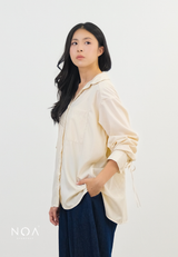 RIZUKA Back Drawstring Long Sleeve Shirt