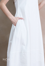 MIKA Cotton Sleeveless Flare Maxi Dress