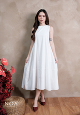 MIKA Cotton Sleeveless Flare Maxi Dress