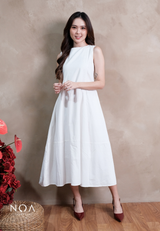 MIKA Cotton Sleeveless Flare Maxi Dress