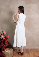 MIKA Cotton Sleeveless Flare Maxi Dress