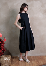 MIKA Cotton Sleeveless Flare Maxi Dress