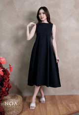 MIKA Cotton Sleeveless Flare Maxi Dress