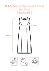 ISAO Denim Sleeveless Dress