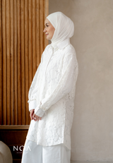 NOA X DHATU AKARI Lace Shirt Dress