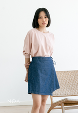 AERI Linen Bow Tie Skort