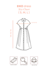 EIKO Sleeveless Shirt Dress - Light Grey