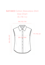 SAYAKO Cotton Sleeveless Shirt