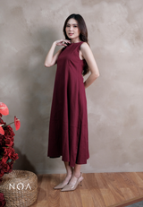 MIKA Cotton Sleeveless Flare Maxi Dress