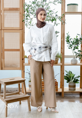 NOA X KUSUMANGGI - KEIKA Embroidery Pocket Long Sleeve Shirt