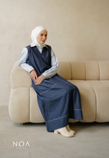 ISAO Denim Sleeveless Dress