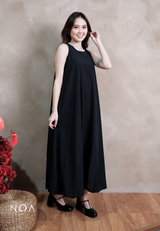 AYURI Nylon Sleeveless Balloon Maxi Dress