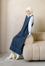 ISAO Denim Sleeveless Dress