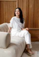NOA X DHATU AKARI Lace Shortsleeve Blouse