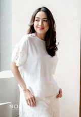 NOA X DHATU AKARI Lace Shortsleeve Blouse