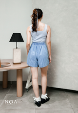 AERI Linen Bow Tie Skort