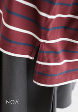 KASHI Striped Rugby Long Sleeve T-Shirt