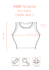 YORI Rib Backfit Tanktop - Cream