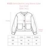 KAZE Denim Button Long Sleeve Outer