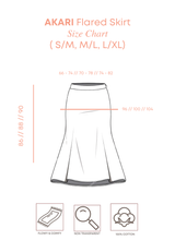 NOA X DHATU AKARI Lace Flared Skirt