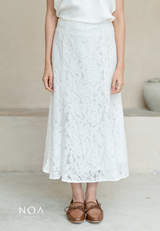 NOA X DHATU AKARI Lace Flared Skirt