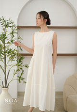 MIKA Cotton Sleeveless Flare Maxi Dress