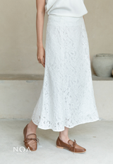 NOA X DHATU AKARI Lace Flared Skirt