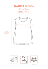 NAGISA Sleveeless Linen Blouse - White