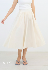MIZUKA Nylon Midi Skirt