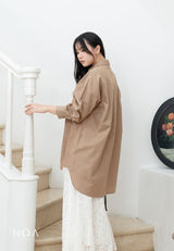 NOA X DHATU RUMI Oversized Pocket Shirt Dress