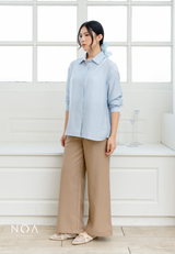 NOA X KUSUMANGGI - ARUMI Sheer Look Oversized Long Sleeve Shirt