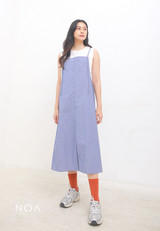 KONO Midi Overall - Blue Denim