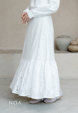 NOA X DHATU AKARI Lace Maxi Skirt with Inner