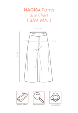 NAGISA Wide Leg Linen Pants - White