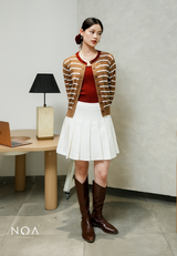 UME Basic Stripes Knitted Cardigan