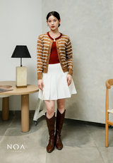 UME Basic Stripes Knitted Cardigan