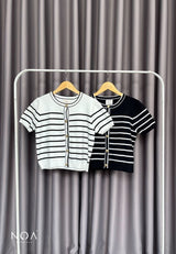 AIKO Knitted Striped Blouse
